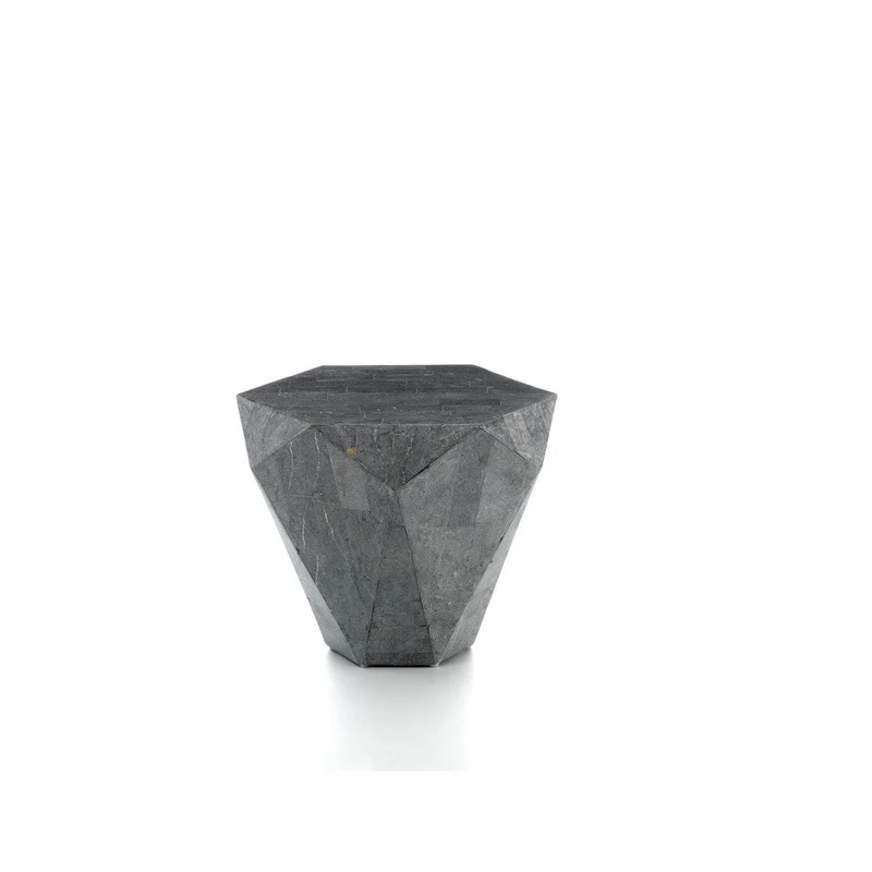 Tavolino moderno pietra grigio cm 60 x 60 x h 50