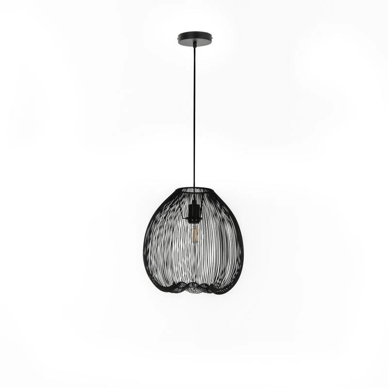 Lampadario moderno urban nero metallo cm 35