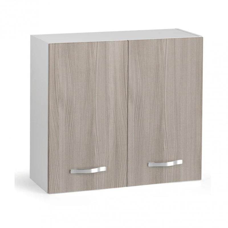 Pensile Scolapiatti Cucina Bianco con 2 Ante Olmo 80x32xH 72