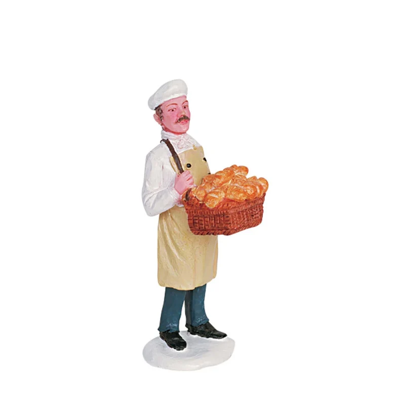 Decorazione in poliresina per villaggio di Natale - Consegna di Pane Lemax (6,7 x 2,7 x 2,5 cm)
