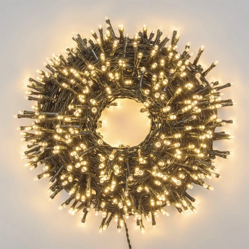 Catena Luminosa 1000 LED 50m con Pannello Solare