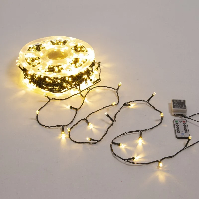 Catena 500 LED Bianco Caldo 50 m in Bobina