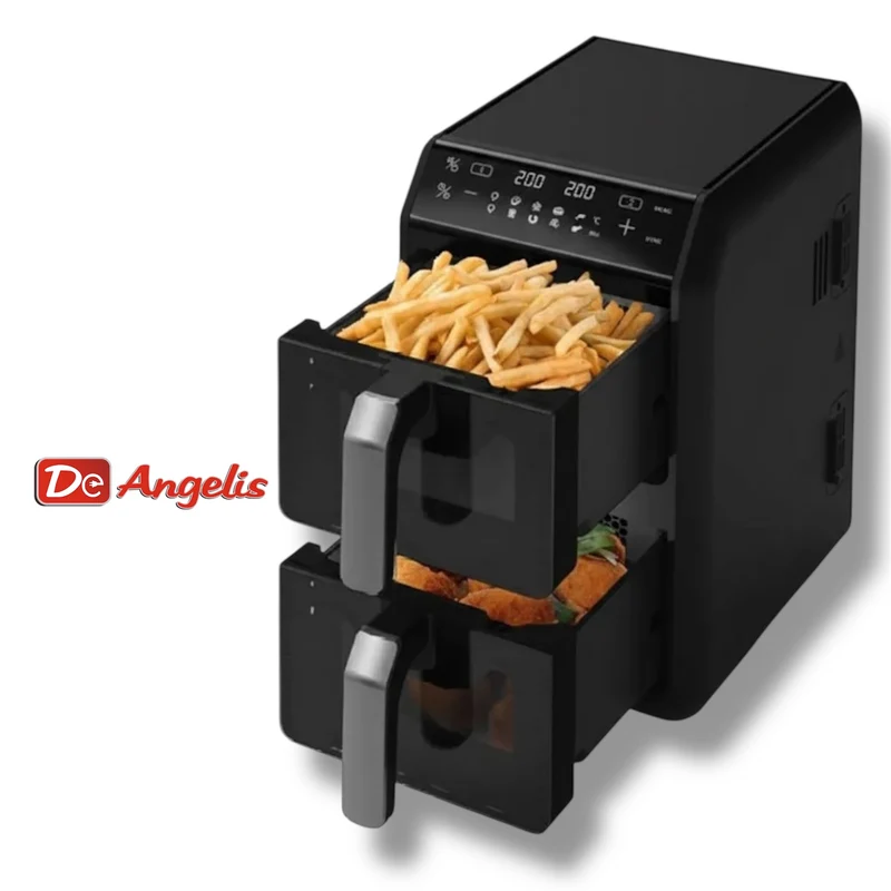 Akai: Friggitrice ad aria 12L doppio cestello