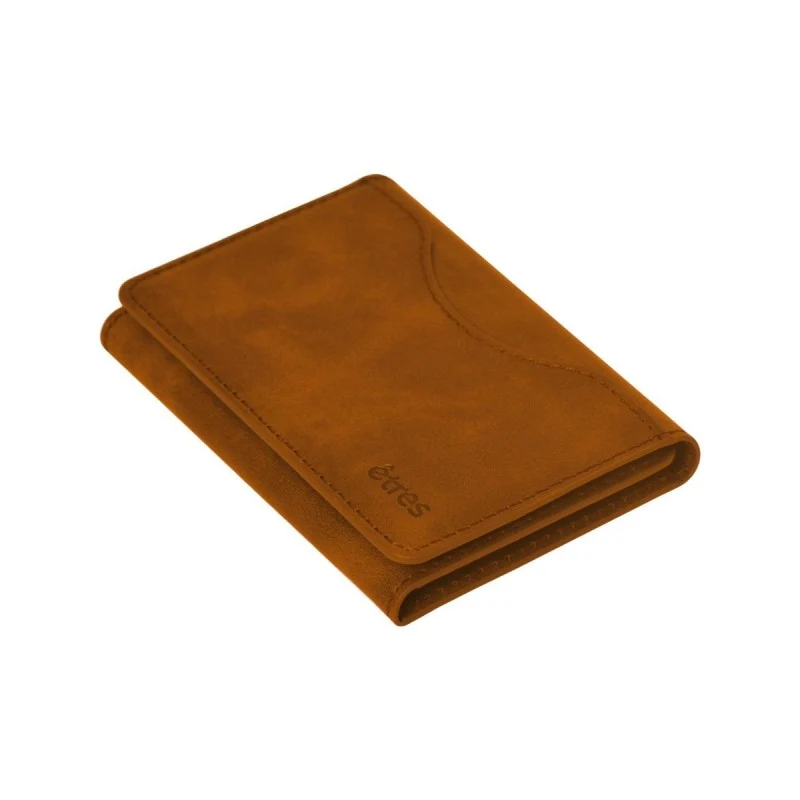 PORTAFOGLIO PORTACARTE MAGNETICO ETRES SMART WALLET BROWN