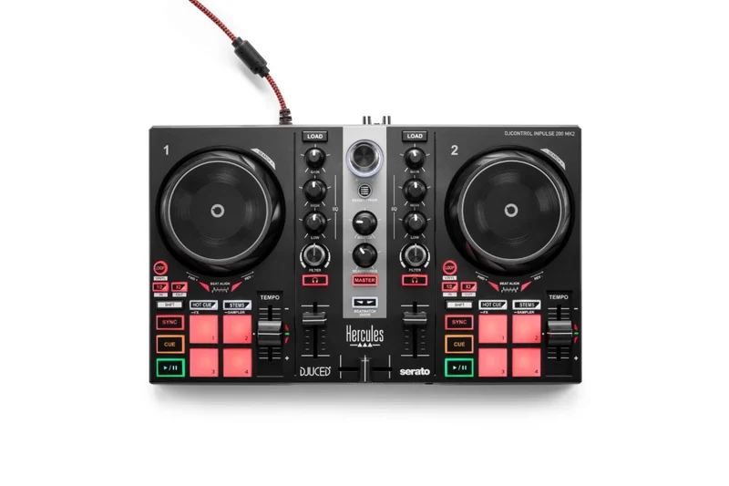 HERCULES DJControl Inpulse 200 MK2, Controller DJ ottimo per Imparare a Mixare, Software e Tutorial Inclusi