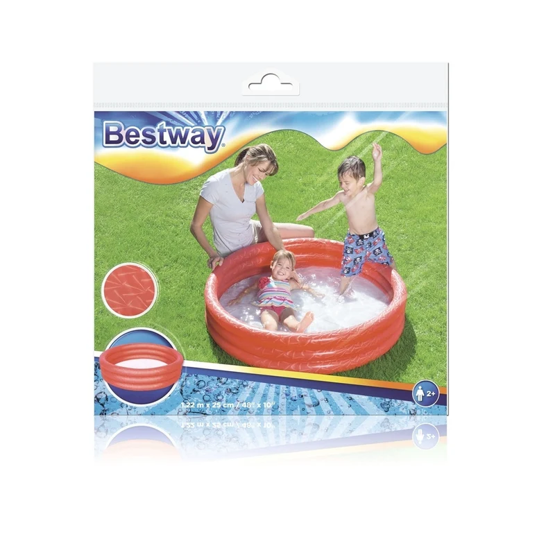 Bestway Piscina Tinta Unita 3 Anelli 122X252 Cm