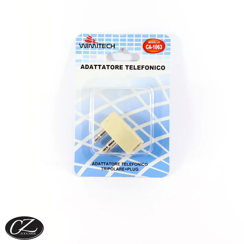 Wimitech Adattatore tel.tripolare +plug ca-1063