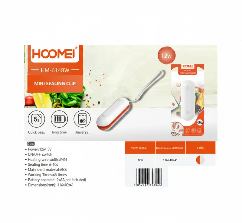 Hoomei Mini Macchina Per Sottovuoto 12W