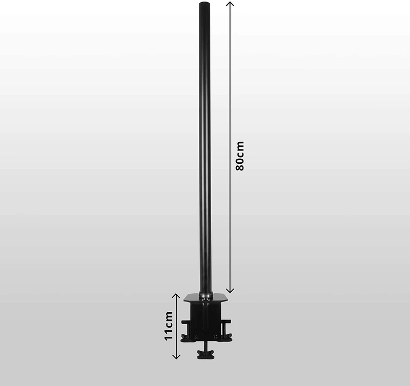 Duronic DM453POLE 80 cm Staffa per supporti monitor da scrivania  Staffa compatibile con tutti i supporti monitor Duronic  Consente una maggiore flessibilità nel posizionamento dello schermo