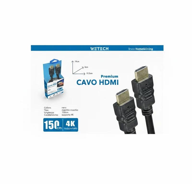 Wetech Cavo Hdmi 1.5Mt 4K-2