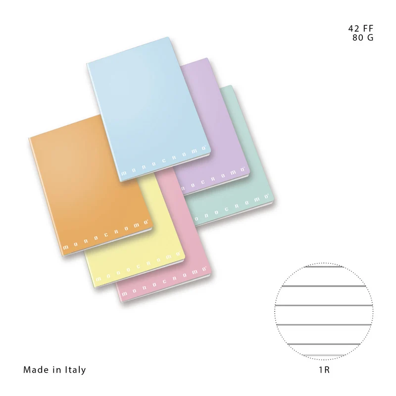 Pigna Quaderno Maxi Monocromo A4 42FF 80g 1R