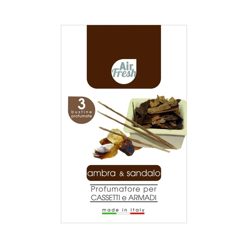 Air Fresh Profumatore buste Ambra&Sandalo