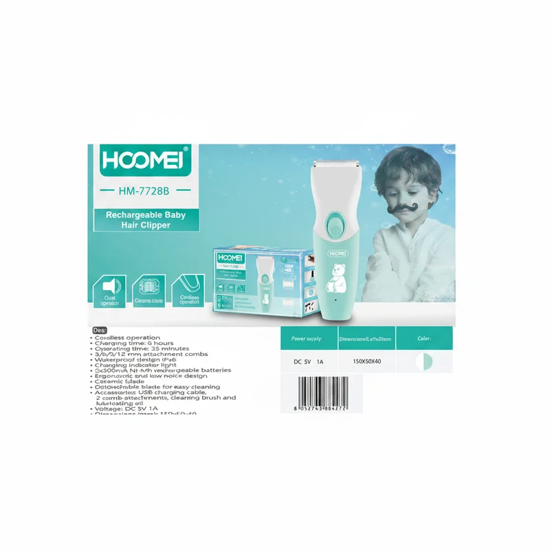 Hoomei Tagliacapelli Ricaricabile Hm-7728B (4272)