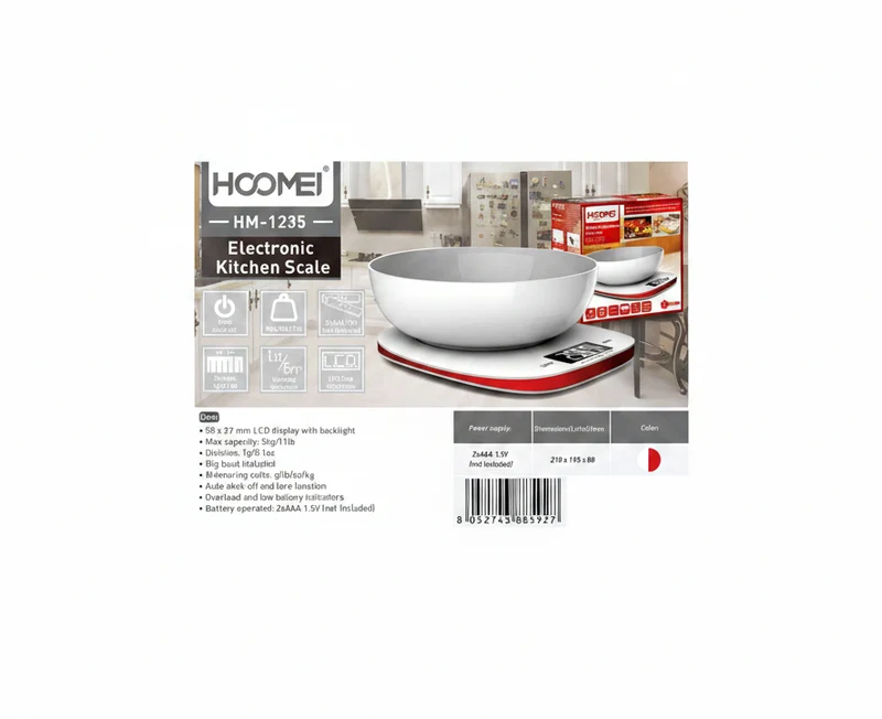 Hoomei Bilancia Elettronica Da Cucina 210x195x80 mm