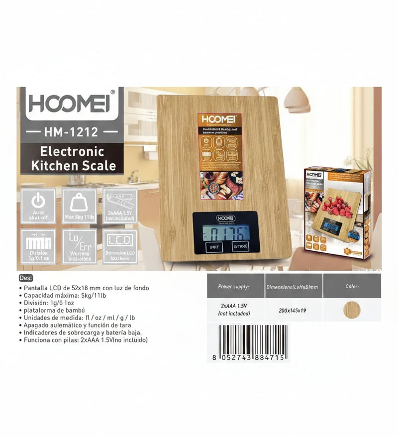 Hoomei Bilancia Elettronica Da Cucina