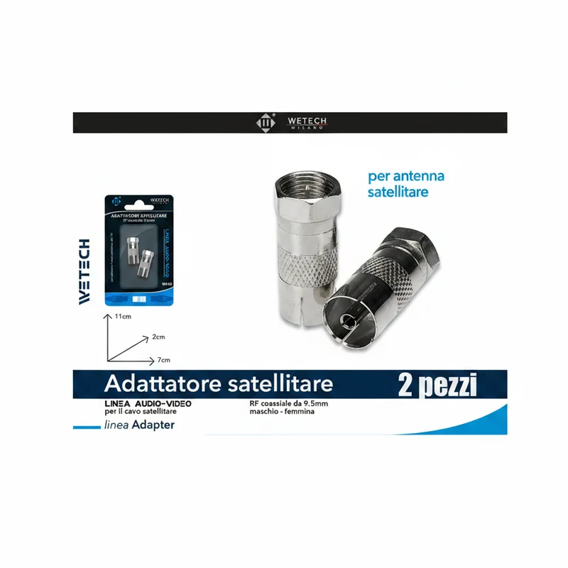 Wetech Adattatore Rf Coassiale Maschio-F