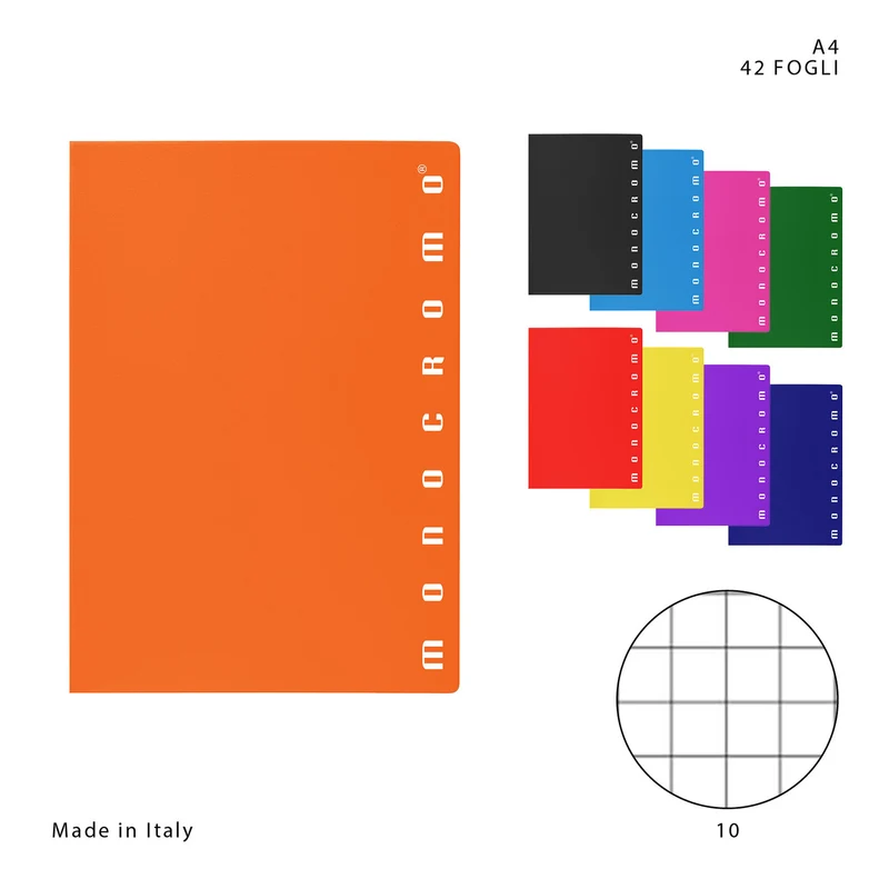 Pigna Quaderno Maxi Monocromo A4 42FF 80g