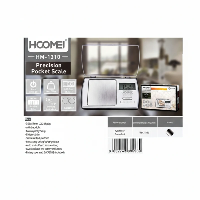 Hoomei Bilancia Di Precisione 126x74x20 mm