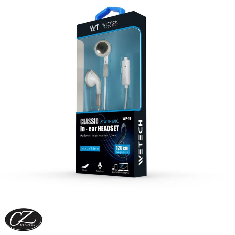 Wetech Auricolari classici con microfono