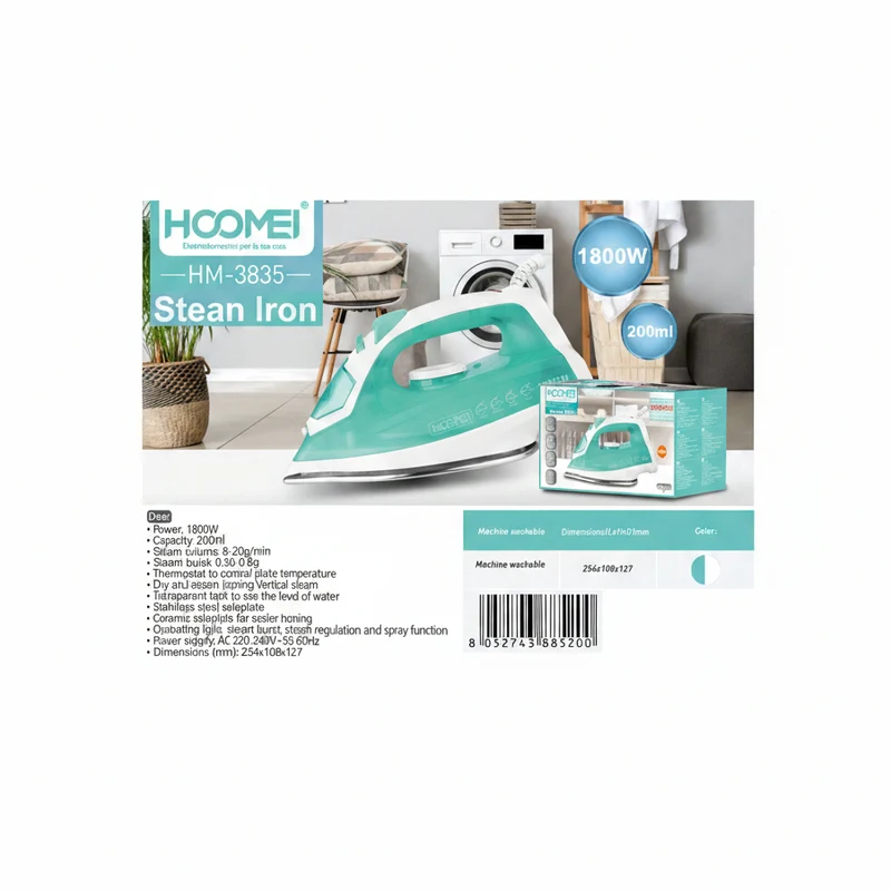Hoomei Ferro Da Stiro A Vapore 1800W
