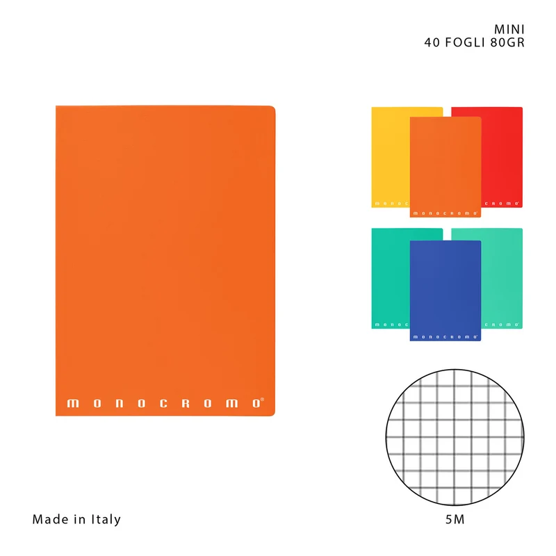 Pigna Monocromo Quaderno Mini 40FF 80g 5M