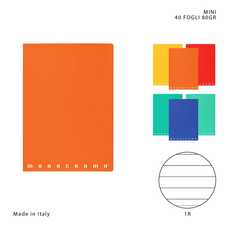 Pigna Monocromo Quaderno Mini 40FF 80g 1R
