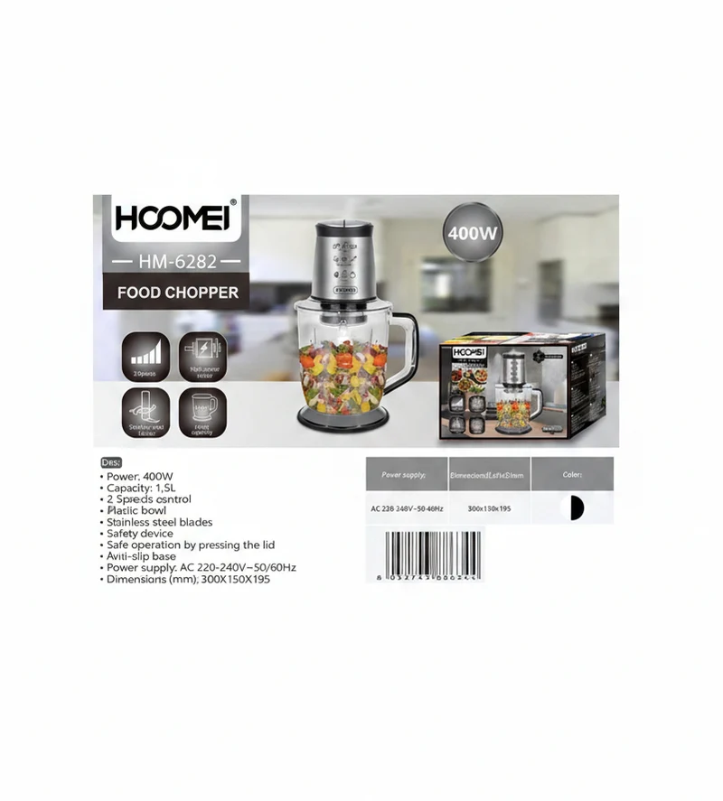 Hoomei Tritatutto 400W 1.5L Hm-6282 (6344)