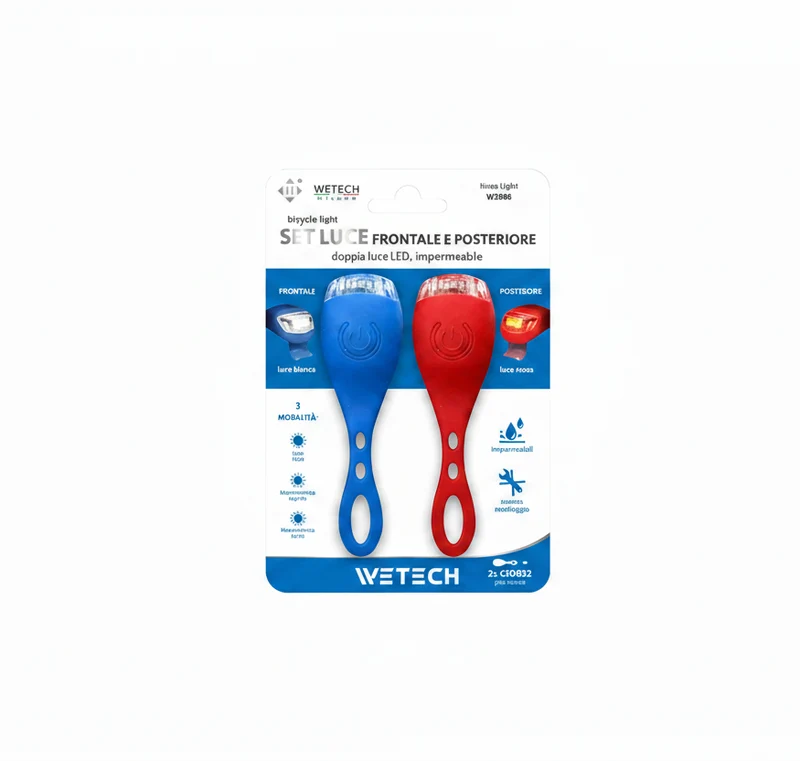 Wetech Luce Frontale E Posteriore -R