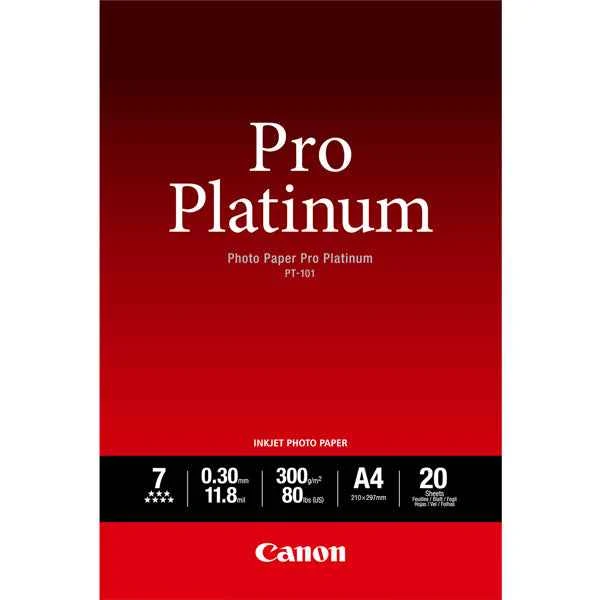 Canon - Carta fotografica Pro Platinum PT-101 - A4 - 20 Fogli - 2768B016