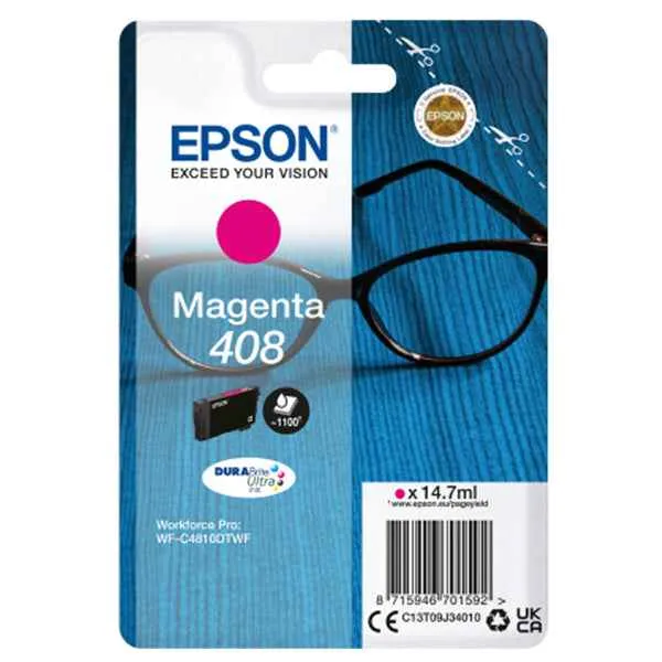 Epson - Cartuccia DuraBrite Ultra 408 - Magenta - C13T09J34010
