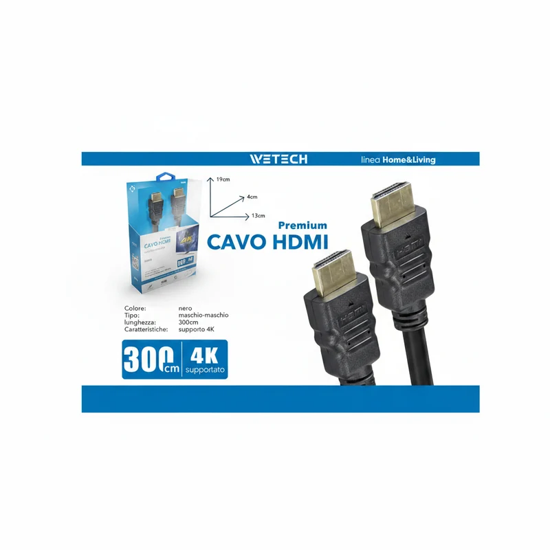 Wetech Cavo Hdmi 3.0Mt 4K
