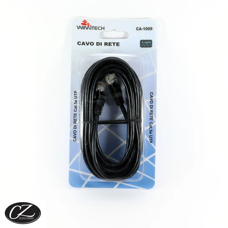 Wimitech Cavo di rete 5m CAT.5E UTP CA-1009