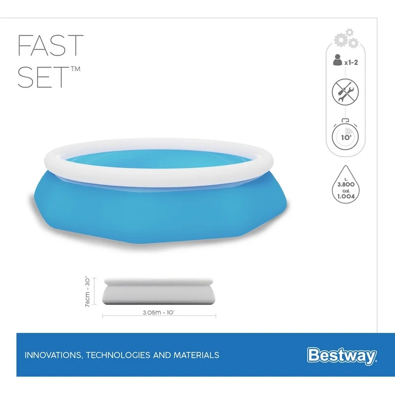Bestway Piscina Fast Set 305X76Cm