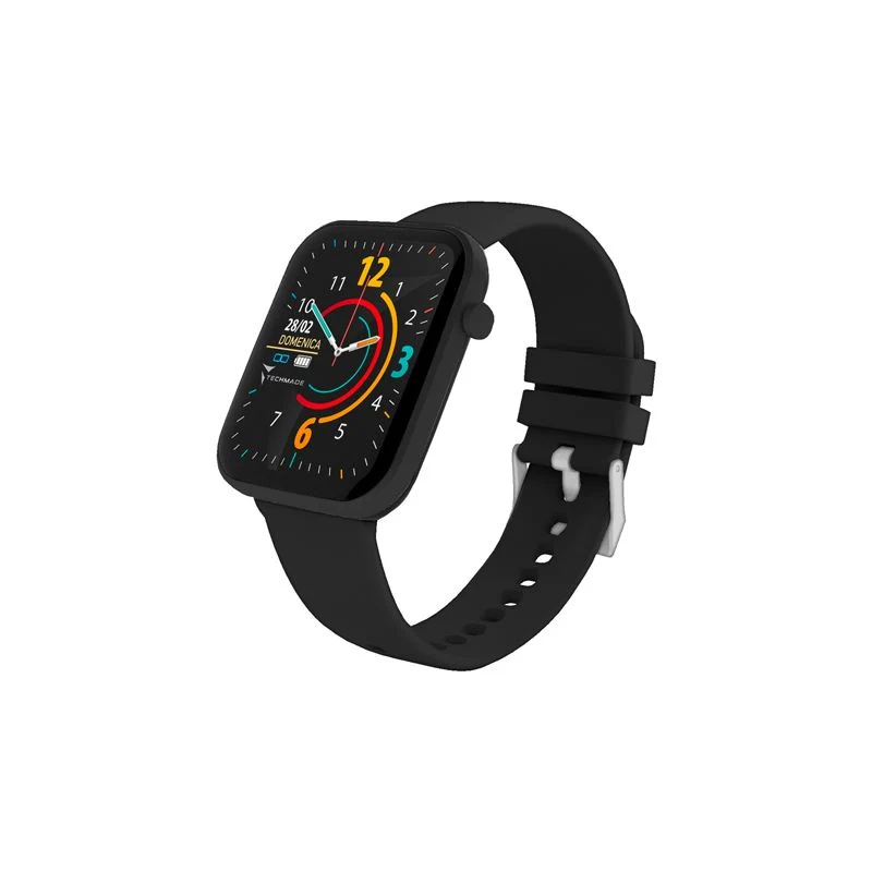 TECHMADE SMARTWATCH CON FRAME IN ALLUMIINIO 1.68" NERO