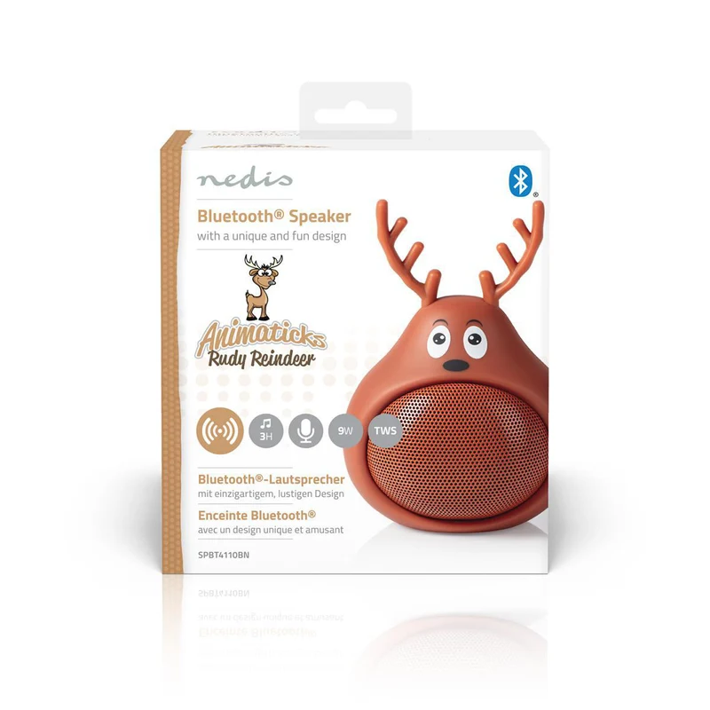 Nedis Cassa Bluetooth Animaticks | 3 Ore di Riproduzione