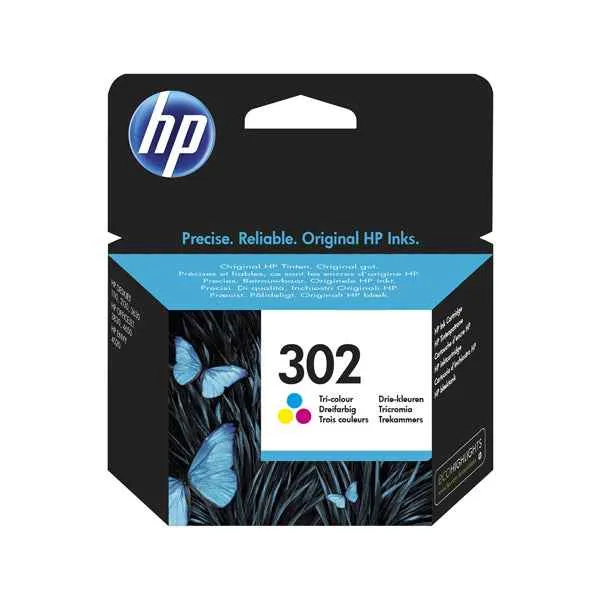 Hp - Cartuccia ink originale - 302 - C/M/Y - F6U65AE - 165 pag