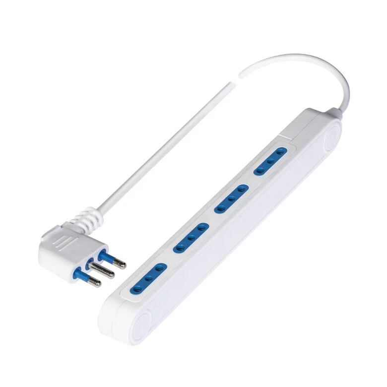 Poly Pool PP2520 prolunghe e multiple 1,5 m 4 presa(e) AC Interno Blu, Bianco