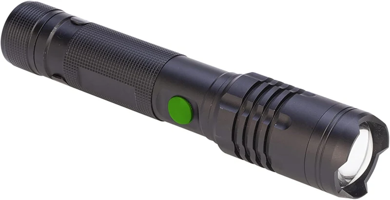 Poly Pool PP3154 Torcia Led Portatile 10W ALU1000 Ricaricabile Usb-c e Power Bank Luce D'Emergenza o Lavoro in Alluminio Portata 240m con Luce Regolabile