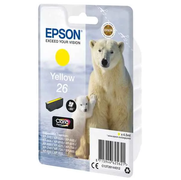 Epson - Cartuccia ink - 26 - Giallo - C13T26144012 - 4,5ml