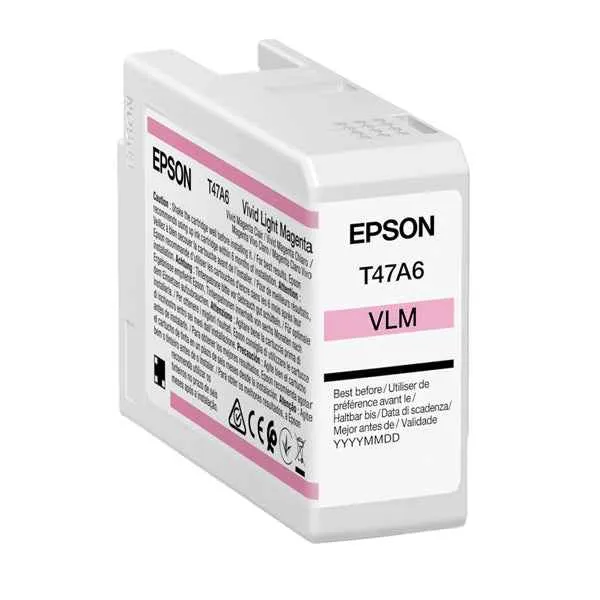Epson - Cartuccia Vivid per UltraChrome Pro 10 T47A6 - Magenta - 50ml - C13T47A60N