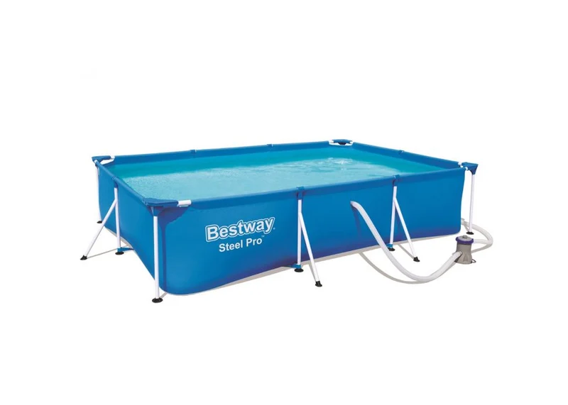 Bestway Piscina fuori terra rettangolare Steel Pro da 300x201x66 cm blu