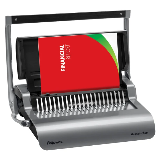 Rilegatrice Quasar+ 500 - manuale - a dorso plastico - Fellowes