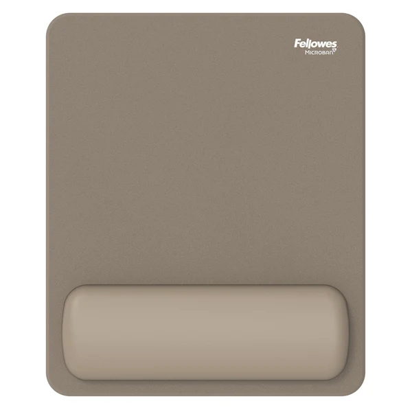 Mousepad Breyta - con poggiapolsi - con microban - sabbia - Fellowes