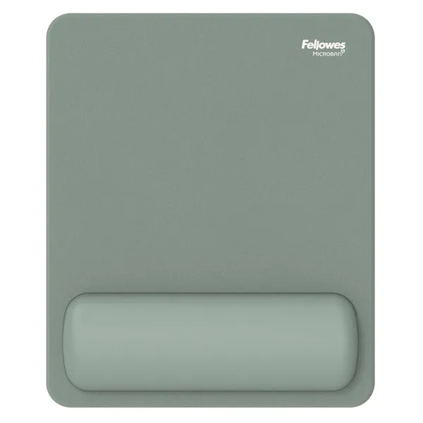 Mousepad Breyta - con poggiapolsi - con microban - salvia - Fellowes