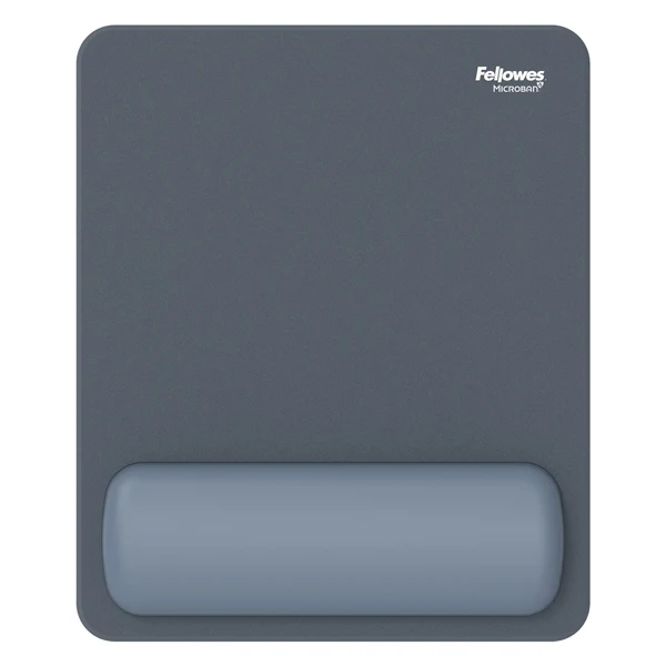 Mousepad Breyta - con poggiapolsi - con microban - blu marino - Fellowes