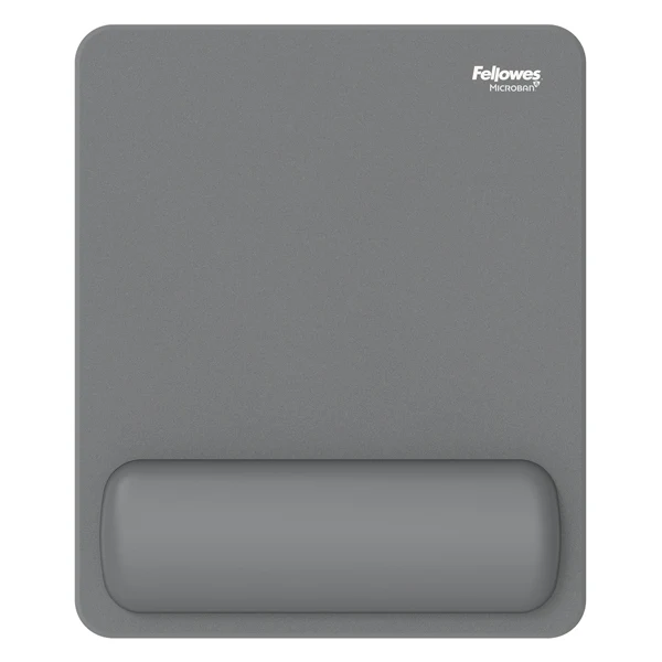 Mousepad Breyta - con poggiapolsi - con microban - grigio - Fellowes