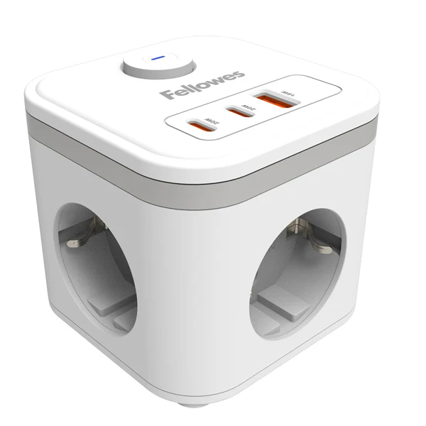 Power Cube Type F - bianco - Fellowes