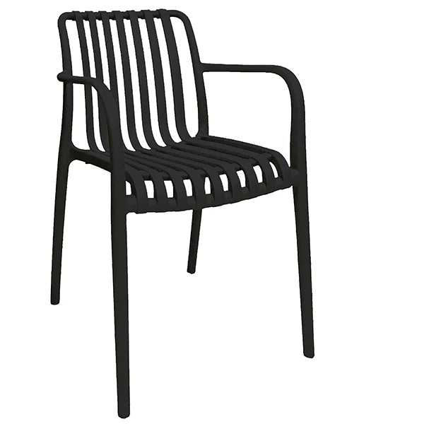 Sedia Nives - 56 x 42 x 81 cm - PP - nero - Verdelook