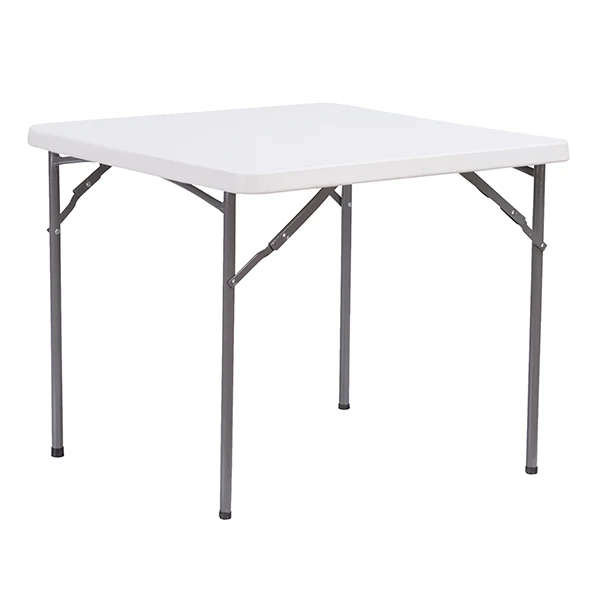 Tavolo quadrato - HDPE - 86 x 86 x 74 cm - bianco - Verdelook
