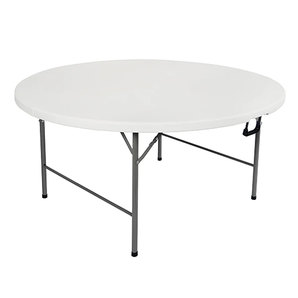 Tavolo rotondo - HDPE - diametro 150 x 74 cm - bianco - Verdelook